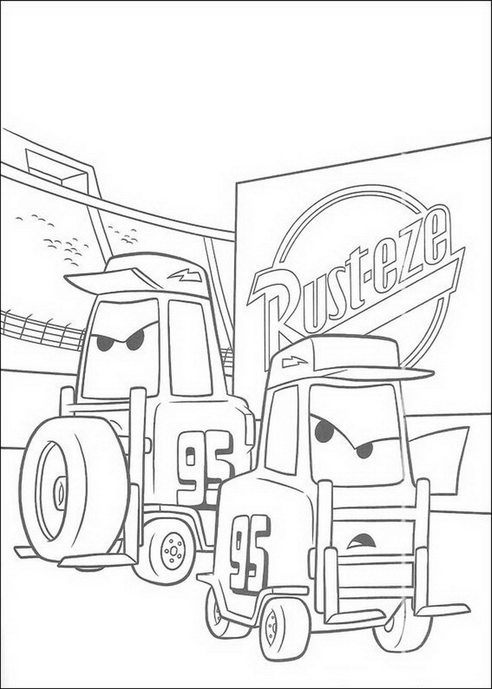 Plansa de colorat cu Cars pixar 67 198